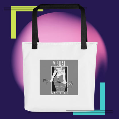 Visual Manifesto Nylon Tote Bag