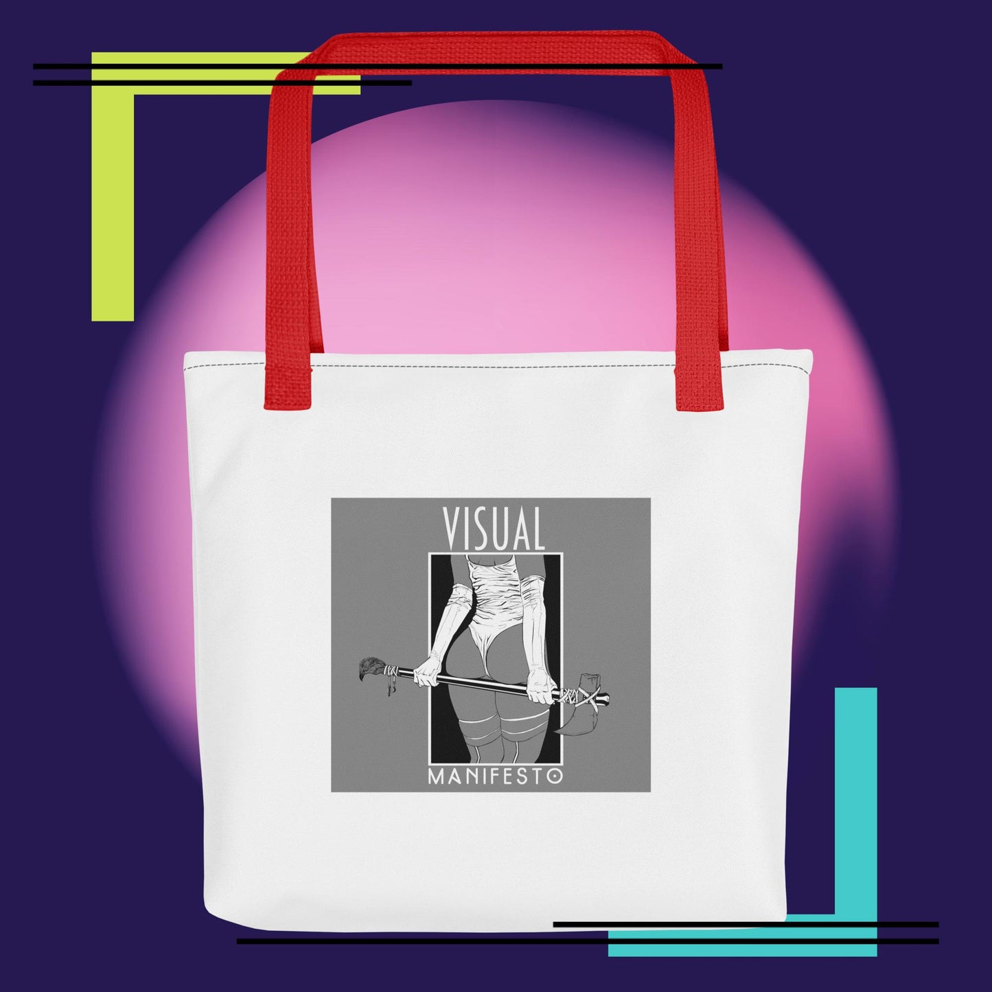 Visual Manifesto Nylon Tote Bag