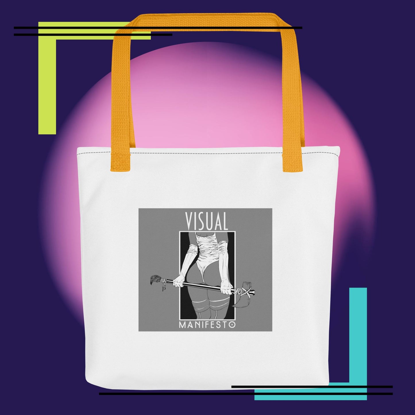 Visual Manifesto Nylon Tote Bag